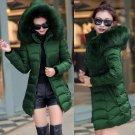Brand 2017 Winter Down Jacket Women Long Coats Parkas Thicken Female Warm Faux Fur Collar Hooded Pad