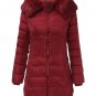 Brand 2017 Winter Down Jacket Women Long Coats Parkas Thicken Female Warm Faux Fur Collar Hooded Pad