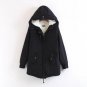 2017 Winter Winter Cashmere Parka Warm Women Velvet Wadded Long Black Thicken Coats Outwear Big Size
