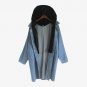 Tops Blusas 2017 Women Oversized Hooded Buttons Open Casual Long Coat Jacket Winter Tuen-down Denim