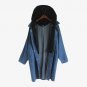 Tops Blusas 2017 Women Oversized Hooded Buttons Open Casual Long Coat Jacket Winter Tuen-down Denim