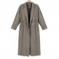 Women Casual Vintage Retro Oversized Open Front Cardigan Drawstring Long Coat Outwear Autumn Winter