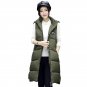 Autumn Winter 2017 Long Vest Coat Women Waistcoat Female Sleeveless Turtleneck Pocket Jacket Hooded