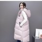 Autumn Winter 2017 Long Vest Coat Women Waistcoat Female Sleeveless Turtleneck Pocket Jacket Hooded