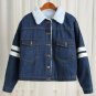 2017 Women Spring Autumn Winter New Lambswool jean Coat With Print Long Sleeves Warm Coat Outwear Wi