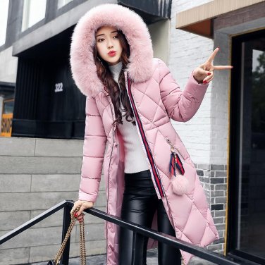 2017 New Arrival Casual Warm Long Sleeve Ladies Basic Coat Jaqueta Feminina Jacket Women Parkas Cott