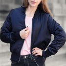 New Casual Women Winter Bomber Jackets 2017 Fashion Casual Short Coat Stand Collar Long Sleeve Femal