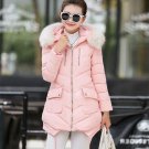 Newest 2016 Winter Women\'s Parkas Thicken Coat Outwear Long Sleeve Faux Fur Hooded Cotton+Padded Co