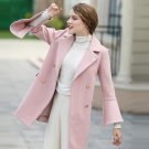 2017 Hot Sale Woman Wool Coat Flare Sleeve Winter Jacket Women Slim Woolen Long Cashmere Coats Cardi