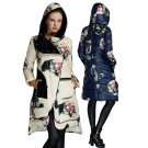 2017 Printed European Winter Women Down Parkas X-Long Coats with Hoody 90% Duck Down Outerwear Plus 