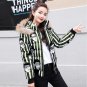 Parka Mujer Invierno 2017 Winter New Down Jacket Female Cartoon Graffiti Printed Short Section Cotto