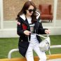 new 2016 winter jacket women military print parkas duck down loose fit coat medium long pathchwork p
