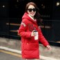 new 2016 winter jacket women military print parkas duck down loose fit coat medium long pathchwork p