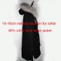 20cm Large Natural Raccoon Fur Collar 2017 Winter Jacket Women 90% White Duck Down Jackets hooded Th