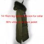 20cm Large Natural Raccoon Fur Collar 2017 Winter Jacket Women 90% White Duck Down Jackets hooded Th