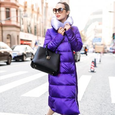 Winter Jacket Women Nice New Style Coat Overcoat Europe Brand Fashion Big Size White Duck  Warm Long