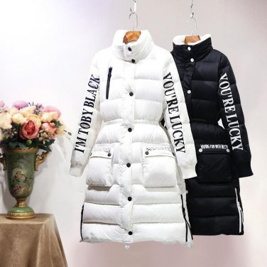 down jacket women 2016 medium-long down coat women\'s thickening slim waist over-the-knee winter out