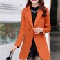 2017 women\'s winter winter jacket long section ladies jacket ultra-thin suit collar section solid w