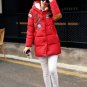2017 Winter Jacket Women Military Print Parkas Duck Down Loose Fit coat Medium Long Pathchwork Plus