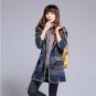 Plus Size Newest Style 2013 Autumn Winter Retro Cotton-Padded Jacket Flower Print Wadded Jacket Cott