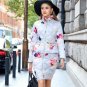 Women\'s winter jacket 2017 print jacket medium-long female thickening winter coat women Size S-2XL