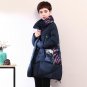 Winter Jacket Women Stand Collar Medium Long Cloak Plus Size M-3XL Duck Down Coat Women Fashion Eleg