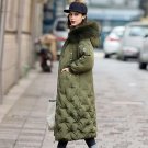 Large Real Natural Raccoon Fur 2017 High Quality Winter Jacket Women White Duck Down Jacket Thicken 