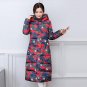 New Winter Military Printed Coats Women Wadded Hooded Jacket Medium-long Casual Parka Thickness Plus