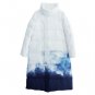 MM222 New Arrival 2017 winter coat vintage chinese style print single breasted loose long white duck
