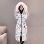 Women\'s Printing Down Jacket Winter Female Parka Fur Collar Thickening Cotton Padded Winter Coat 6
