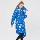 High Quality Winter Coat Women 2017 New Fashion Winter Jacket Women Irregular Printing White Duck Do
