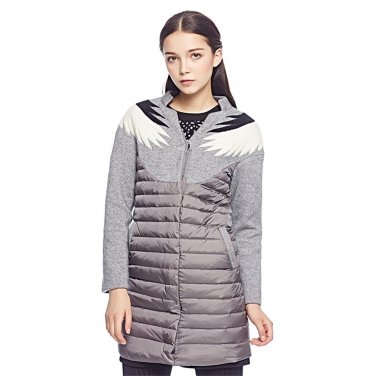 Women Down Coat Jacket Long Length Woman Down Parka With Stand Collar Fashion Female Winter Coat Gir