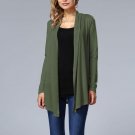 Vintage Womens Turn-down Waterfall Casual Loose Tops Shirt Blusas Autumn Ladies Open Front Long Slee