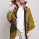 High quality women\'s shawl cardigan batwing sleeve fringed sweater fashion tree branch ladies plus 