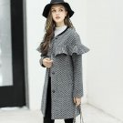 2017 Spring Autumn Women\'s Coat New Fashion Striped Print Long Coat Slim Type Female Autumn Winter 