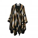 2016 Europe and the United States wind thicker winter flowers warm shawl cloak both sides of the coa