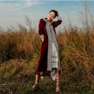 2017 winter flowers hooded sweater cotton sweater thick coat sweater tassel national style long swea
