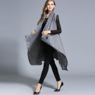 2016 Autumn/winter Women woolen Trench Coat Casual fashion Solid color Embroidery flower with pocket