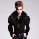 Devil Fashion Gothic Women Sexy Corset Short Jackets Autumn Winter Punk Black Long Sleeves Coat with