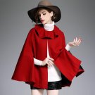 Fashion cloak wool coats 2017 new brand runway women autumn winter wool coats top quality loose soli