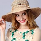 2017 summer hats for women Fashion Vintage Linen Beach hat outdoor sunflower hat Feminino Fedora Hat