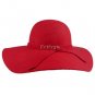 100% fedoras cashmere wool Pure Solid Wide Brim Large Hats For Women Vintage Wide Brim Floppy Felt D