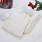 Trendy Women Knit Handmade Hat and Scarf Set Girl Knitting Skullcaps Collars Warm Winter