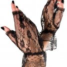 2016 New Adult  Fishnet  Mesh Popular Short Gloves Fingerless 2 Colors Lace Mini Gloves LC73126