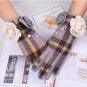 women\'s winter gloves Big Flower Plaid Touch Screen Gloves Women Driving Gloves Female Mittens