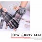 women\'s winter gloves Big Flower Plaid Touch Screen Gloves Women Driving Gloves Female Mittens