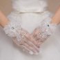 2017 New Fashion High Quality Elastic Girls Bride Bow Flower Gloves Women Short White Gloves For Gir
