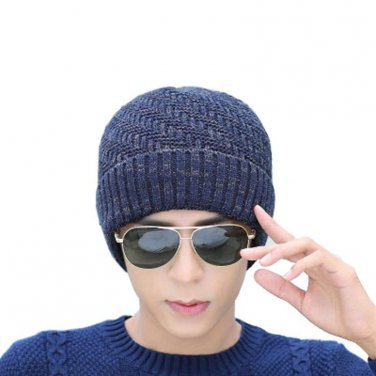 Mens Winter Hat knit Cap Neck Warmer Scarf Skullies Beanie Winter Hats for Men Fashion Balaclave Fac