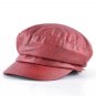 Autumn Winter Leather Newsboy Caps Women Solid Adjustable Flat Hats For Men Fresh Style Fashion Stre