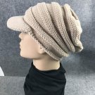 Unisex Winter Hat Knitted Mens Winter Cap Women Casual Solid Thick Warm Knit Beanie Hats Cap Skullie